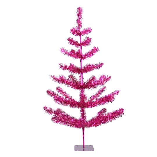 Northlight 3ft. Unlit Fuchsia Pink Medium Twig Artificial Christmas Tree